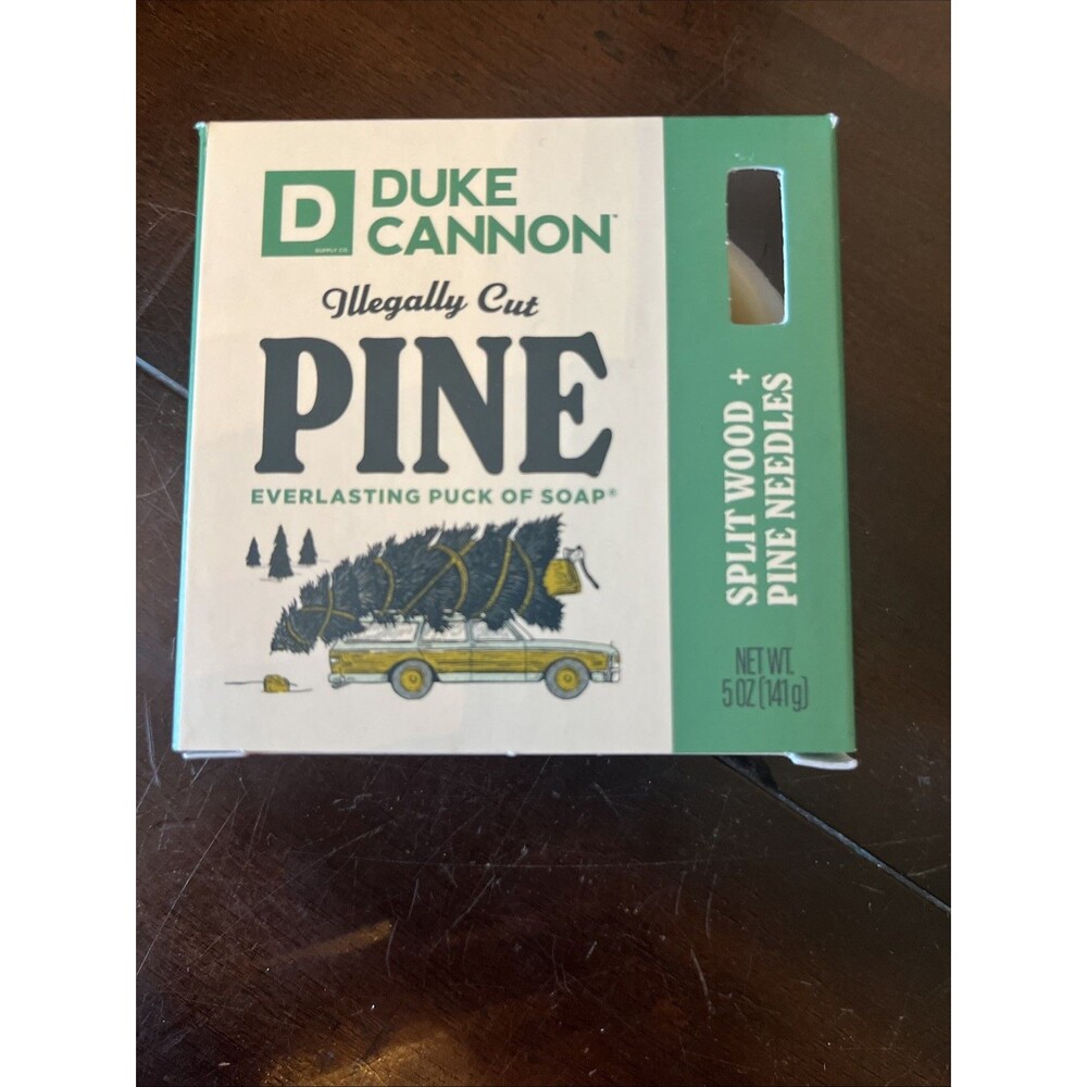 Duke Cannon Pine Bar Soap Split Wood And Pineneedles